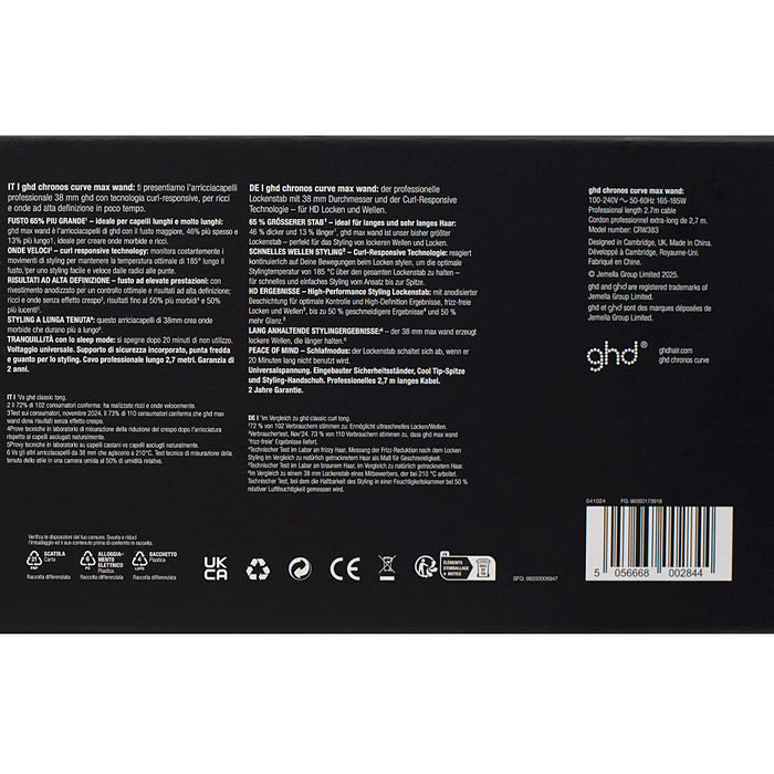 Ghd Chronos Curve Max Wand - arricciacapelli per onde morbide
