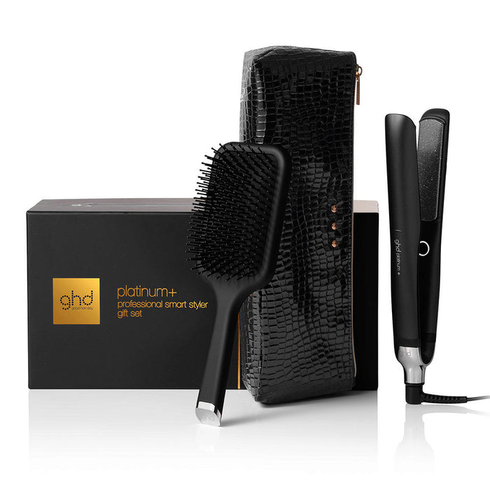 Ghd Gift Set Platinum+ - piastra e paddle brush